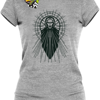 Jezus Chrystus Witraż - Koszulka damska