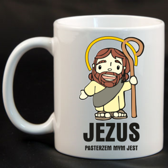 Jezus Pasterzem mym jest  - kubek ceramiczny PROMOCJA 