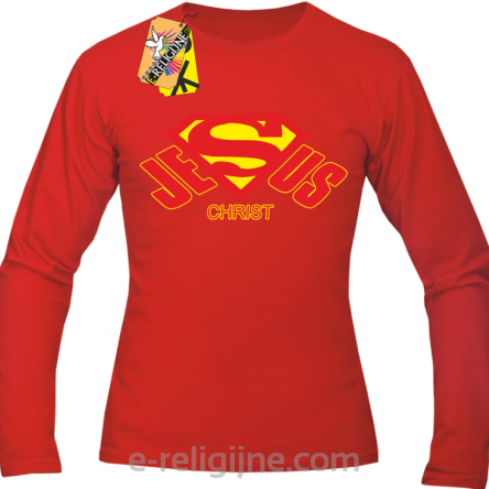 Jesus Christ SuperJesus - longsleeve męski czerwony