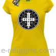 Krzyż Świętego Benedykta - Cross Saint Benedict - koszulka damska żółta