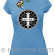 Krzyż Świętego Benedykta - Cross Saint Benedict - koszulka damska błękitna