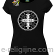 Krzyż Świętego Benedykta - Cross Saint Benedict - koszulka damska czarna