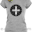 Krzyż Świętego Benedykta - Cross Saint Benedict - koszulka damska melanż 