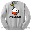 POLSKA Emotik dwukolorowy - Bluza standard bez kaptura melanż 