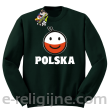 POLSKA Emotik dwukolorowy - Bluza standard bez kaptura butelkowa 