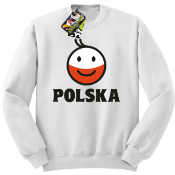POLSKA Emotik dwukolorowy - Bluza standard bez kaptura