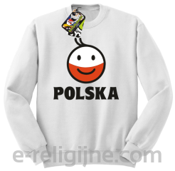 POLSKA Emotik dwukolorowy - Bluza standard bez kaptura