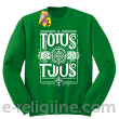 Totus Tuus - Bluza męska standard bez kaptura zielony