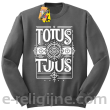Totus Tuus - Bluza męska standard bez kaptura szary