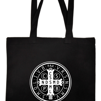 Krzyż Świętego Benedykta - Cross Saint Benedict - torba na zakupy 