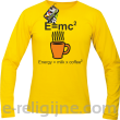 E=mc2 - energy = milk*coffee2 - longsleeve męski żółty 