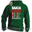 BABCIA - Jednoosobowa działalność gospodarcza - Bluza z kapturem zielona 