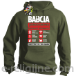 BABCIA - Jednoosobowa działalność gospodarcza - Bluza z kapturem khaki 