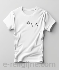 Linia Życia - wykres krzyż - koszulka męska
