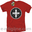 Krzyż Świętego Benedykta - Cross Saint Benedict - koszulka męska czerwona