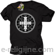 Krzyż Świętego Benedykta - Cross Saint Benedict - koszulka męska czarna