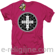 Krzyż Świętego Benedykta - Cross Saint Benedict - koszulka męska różowa