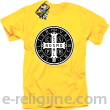 Krzyż Świętego Benedykta - Cross Saint Benedict - koszulka męska żółta