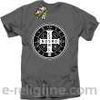 Krzyż Świętego Benedykta - Cross Saint Benedict - koszulka męska szara