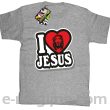 I love Jesus StickStyle - koszulka dziecięca melanż 