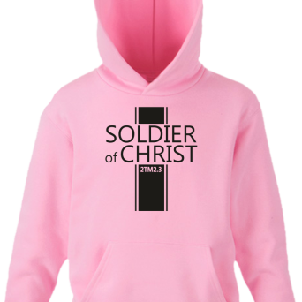 Soldier of Christ - bluza dziecięca z kapturem 