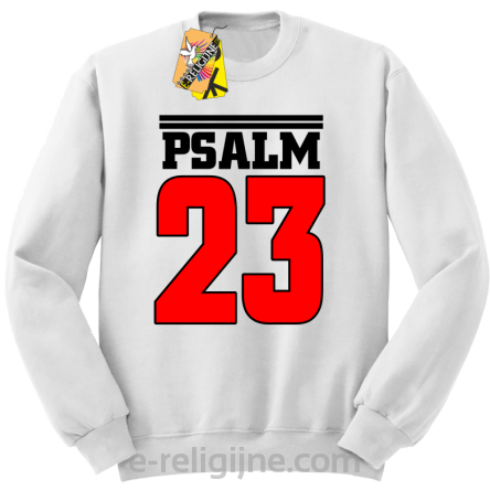 Psalm 23 - bluza męska STANDARD bez kaptura - biała