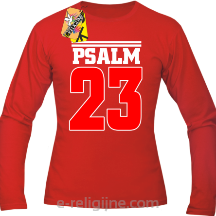 Psalm 23 - Longsleeve męski - czerwony