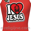 I love Jesus StickStyle - top damski czerwony