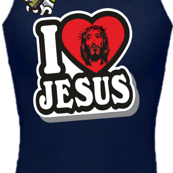 I love Jesus StickStyle - top damski 