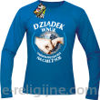 Dziadek i Wnuk - Najlepsi przyjaciele na całe życie - Longsleeve męski niebieski