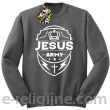 Jezus Army Odznaka - bluza męska STANDARD bez kaptura - melanż