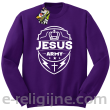Jezus Army Odznaka - bluza męska STANDARD bez kaptura - fioletowa