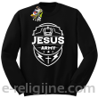 Jezus Army Odznaka - bluza męska STANDARD bez kaptura - czarna