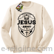 Jezus Army Odznaka - bluza męska STANDARD bez kaptura - beżowa