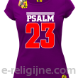 Psalm 23 - koszulka damska - fioletowa