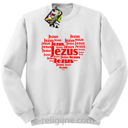Jesus Serduszko z napisami - bluza STANDARD -7