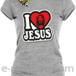 I love Jesus StickStyle - koszulka damska melanż 