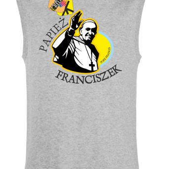Papież Franciszek Pope Francis Bądźcie Błogosławieni - Bezrękawnik męski