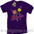 Babunia - kwiatuszki trzy - Koszulka standardowa  fioletowa 