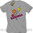 Babunia - kwiatuszki trzy - Koszulka standardowa  melanż 