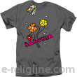Babunia - kwiatuszki trzy - Koszulka standardowa szara 