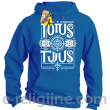 Totus Tuus - Bluza męska standard z kapturem niebieski