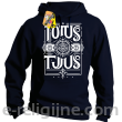Totus Tuus - Bluza męska standard z kapturem granatowy