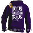 Totus Tuus - Bluza męska standard z kapturem fioletowy