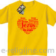 Jesus Serduszko z napisami - koszulka dziecięca -11