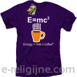 E=mc2 - energy = milk*coffee2 - Koszulka męska fioletowa 