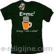 E=mc2 - energy = milk*coffee2 - Koszulka męska butelkowa 