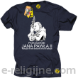 Pokolenie Jana Pawła II Wymagajcie od Siebie - koszulka męska granatowa 