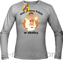 Najfajniejszy ksiądz w okolicy - Longsleeve męski