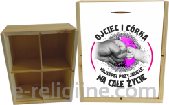 Ojciec i córka najlepsi przyjaciele na całe życie - Skrzynka na herbatę